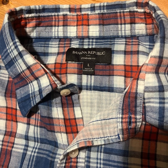 Banana Republic Flannel L Standard Fit - Picture 2 of 3